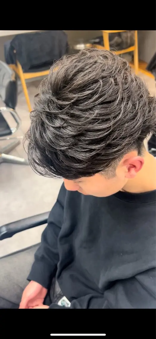 パーマ メンズ カット パーマ パーマ特化🔥 ワタベリョウマのヘアスタイル
