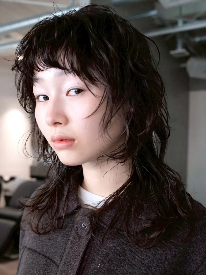セミロング カラー らん カラーモデル募集中のヘアスタイル