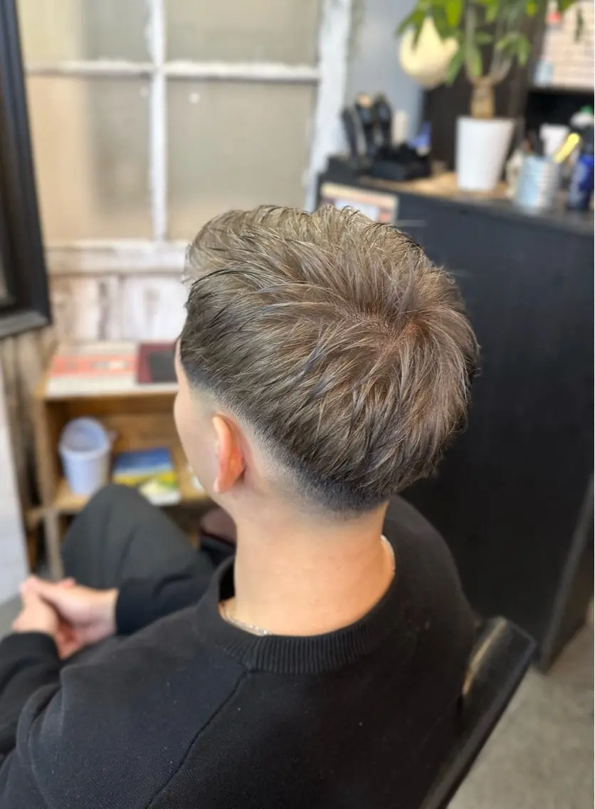 ショート カラー メンズ 外国人風カラー ヘアカラー 元住吉プランツヘアー ☘️まるやま☘️のヘアスタイル