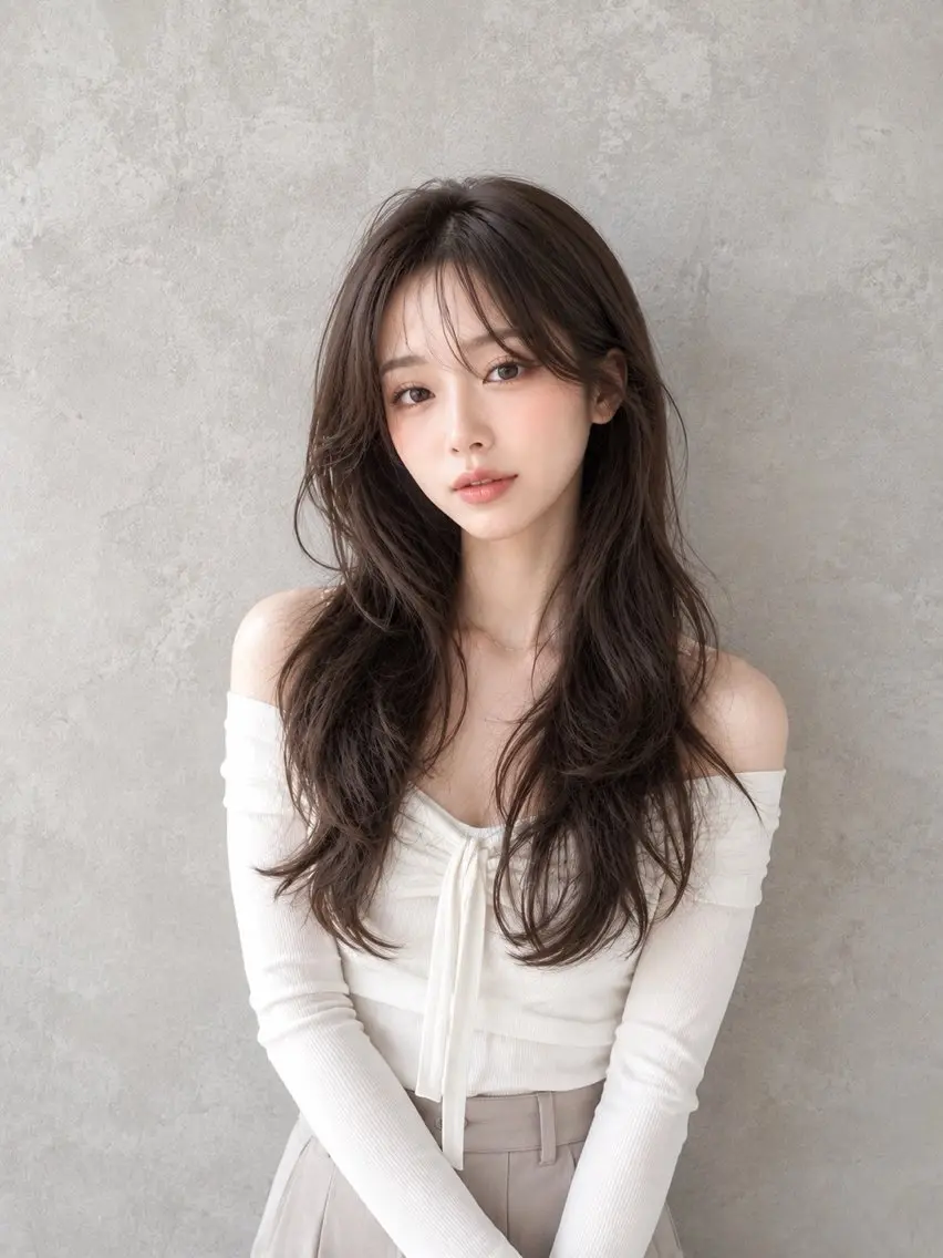 ロング レイヤー【無料】🧸 山口みずほ 🤎のヘアスタイル