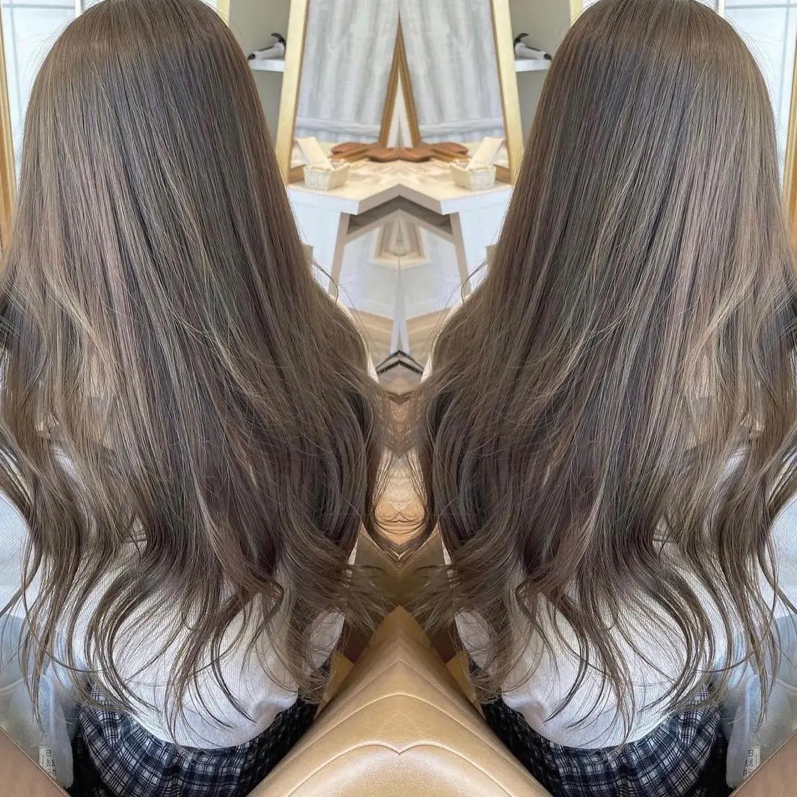 ロング カラー アッシュ ベージュカラー 透明感カラー グレージュ オリーブカラー ヘアカラー トリートメント 河合秀明/ショート /ボブ/レイヤーのヘアスタイル