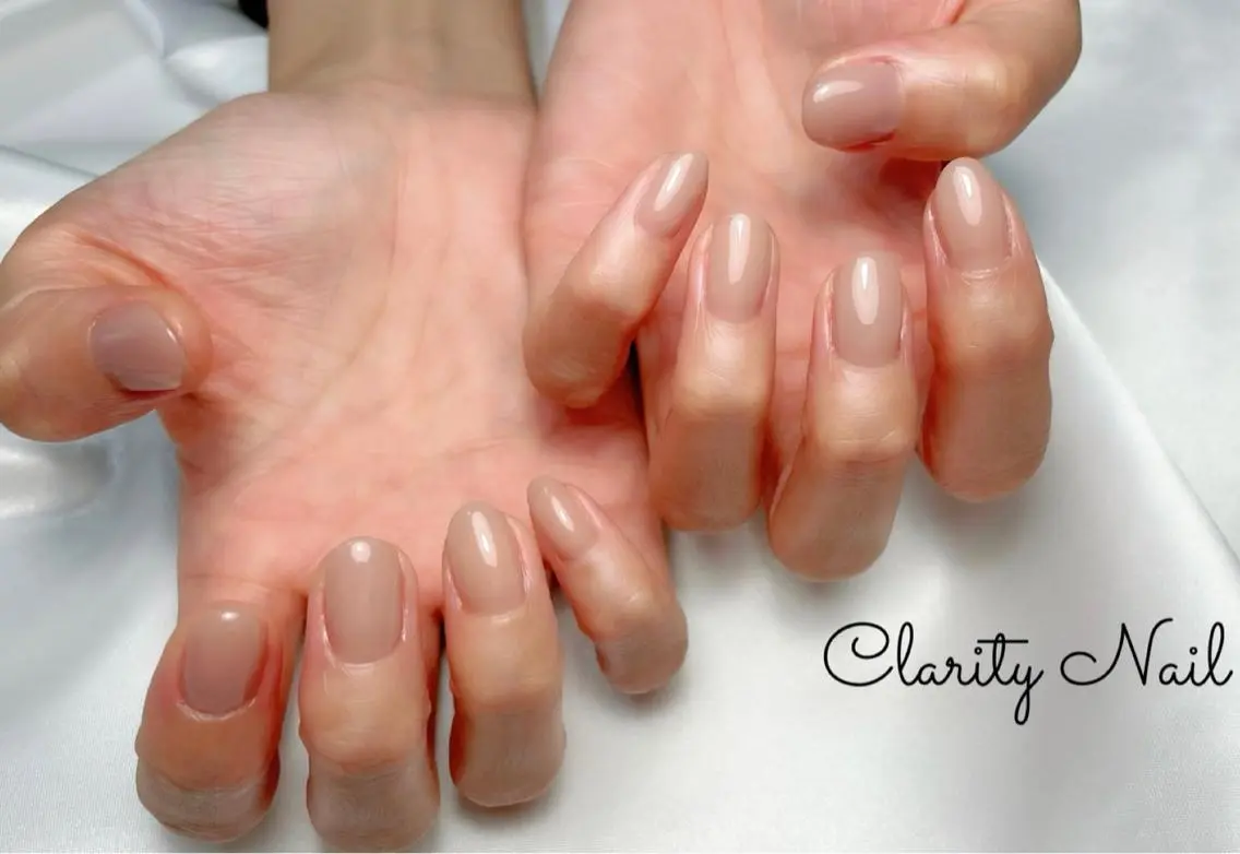 ネイル ワンカラーネイル ハンドネイル Clarity Nailのネイルデザイン