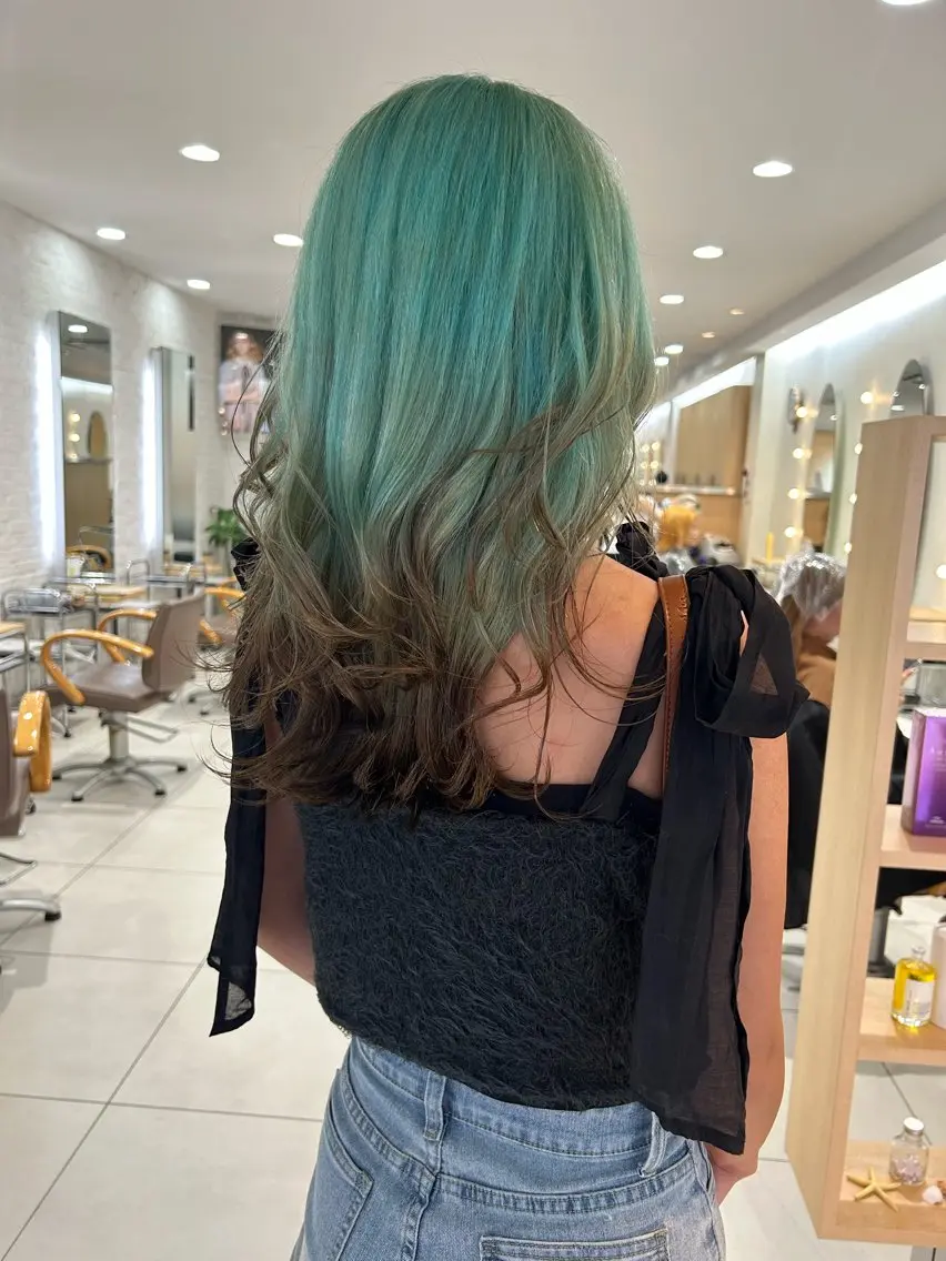 ロング カラー カット ヘアカラー ハイトーン/メンズ 水野翔太のヘアスタイル