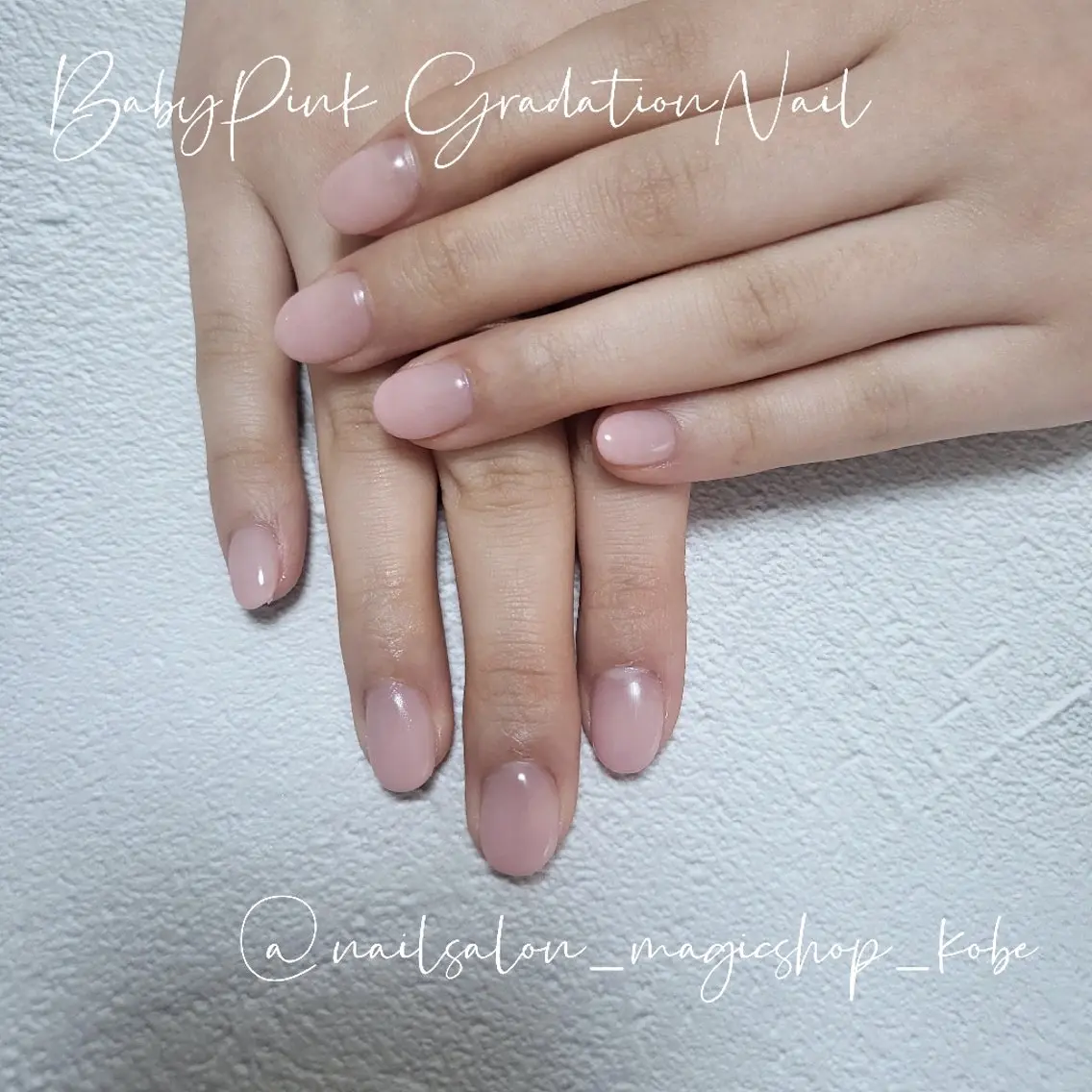 ネイル ジェルネイル グラデーション ピンク ソフトジェル ハンドネイル Nailsalon MagicShopのネイルデザイン