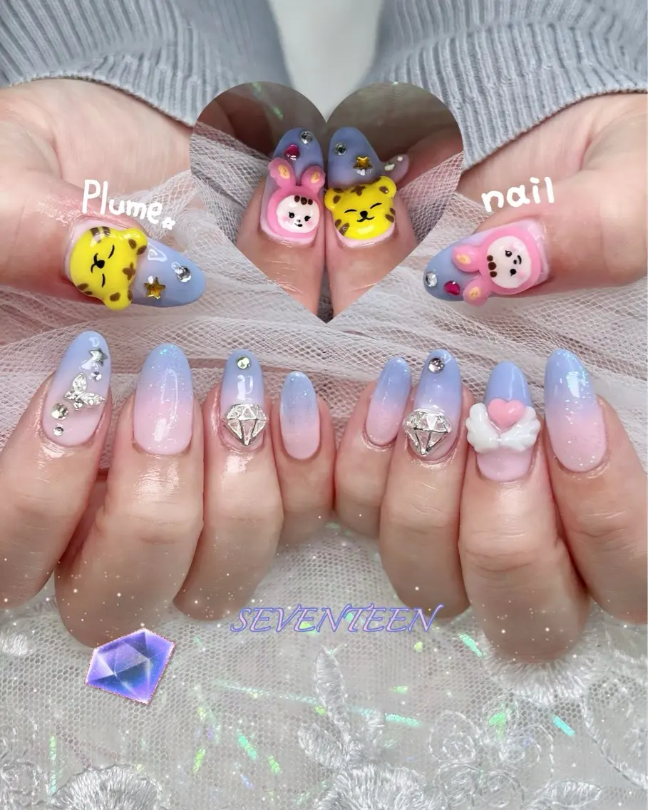 ネイル ハンドネイル plume nail ☆韓国ネイルのネイルデザイン