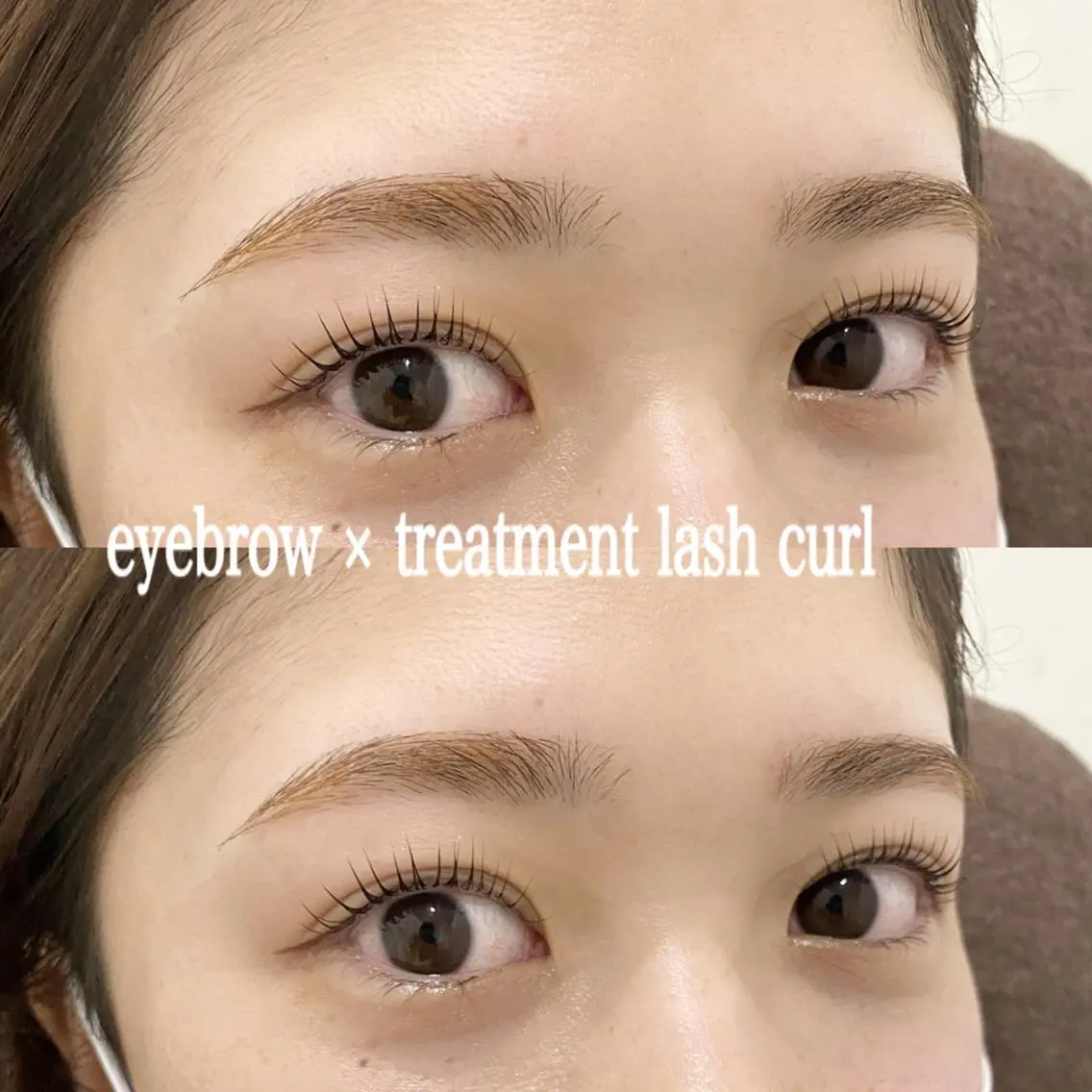 マツエク・マツパ アイブロウ 眉毛ワックス脱毛 一重×まつ毛パーマ Bunny eyes NEWOTANI博多のマツエク・マツパデザイン