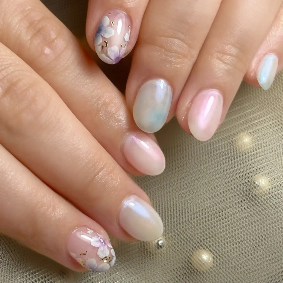 ネイル ハンドネイル r'e blanc wakaのネイルデザイン