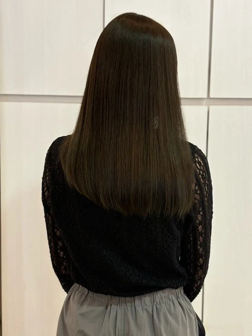 カラー 透明感カラー ヘアカラー トリートメント 💖改善カラー 板倉百花💖のヘアスタイル