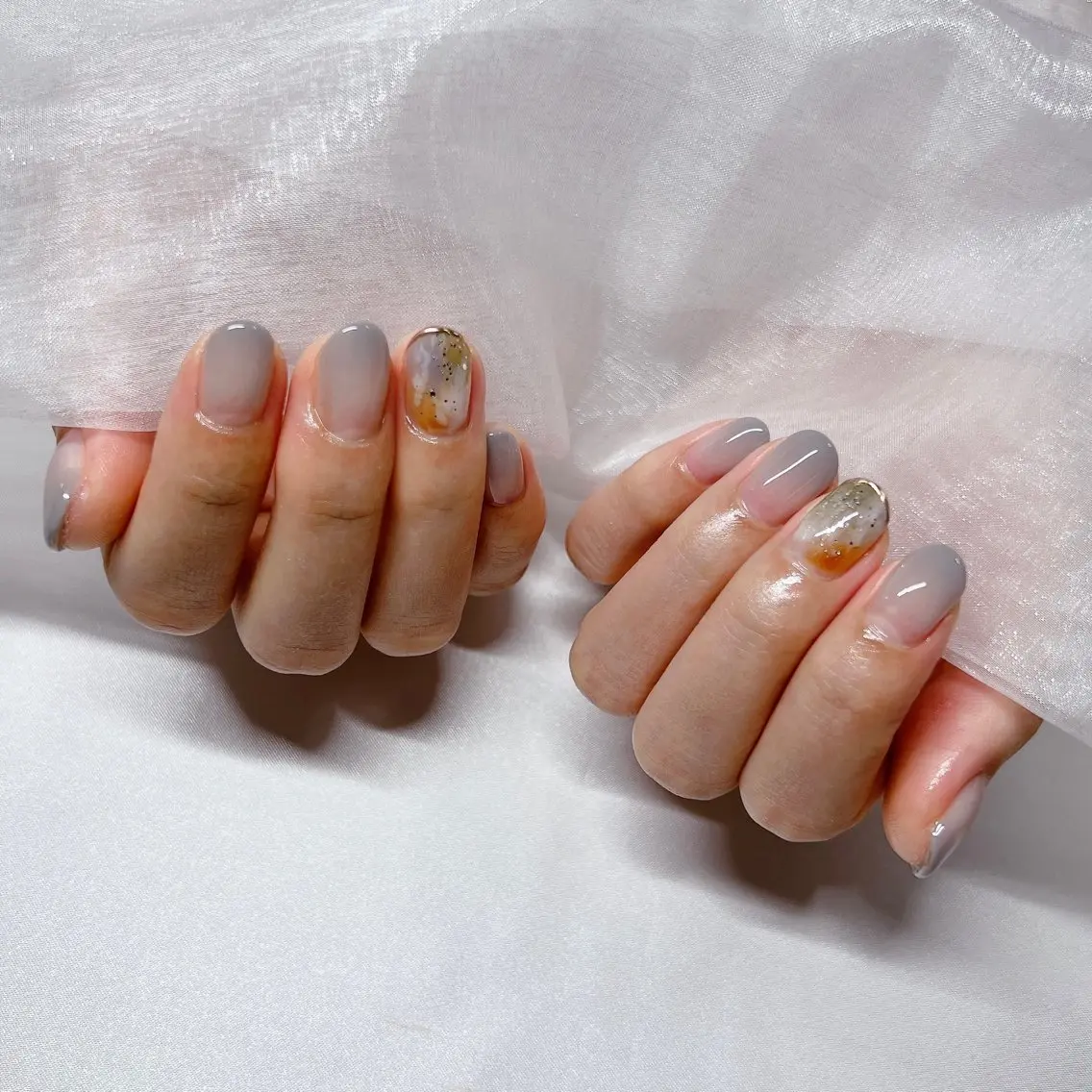 ネイル ジェルネイル 韓国ネイル マグネットネイル 持ち込み ニュアンスネイル nail salon Rewardのネイルデザイン