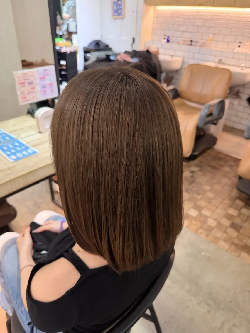 ミディアム カラー 紗奈 カラーモデル 募集★⸝⸝のヘアスタイル