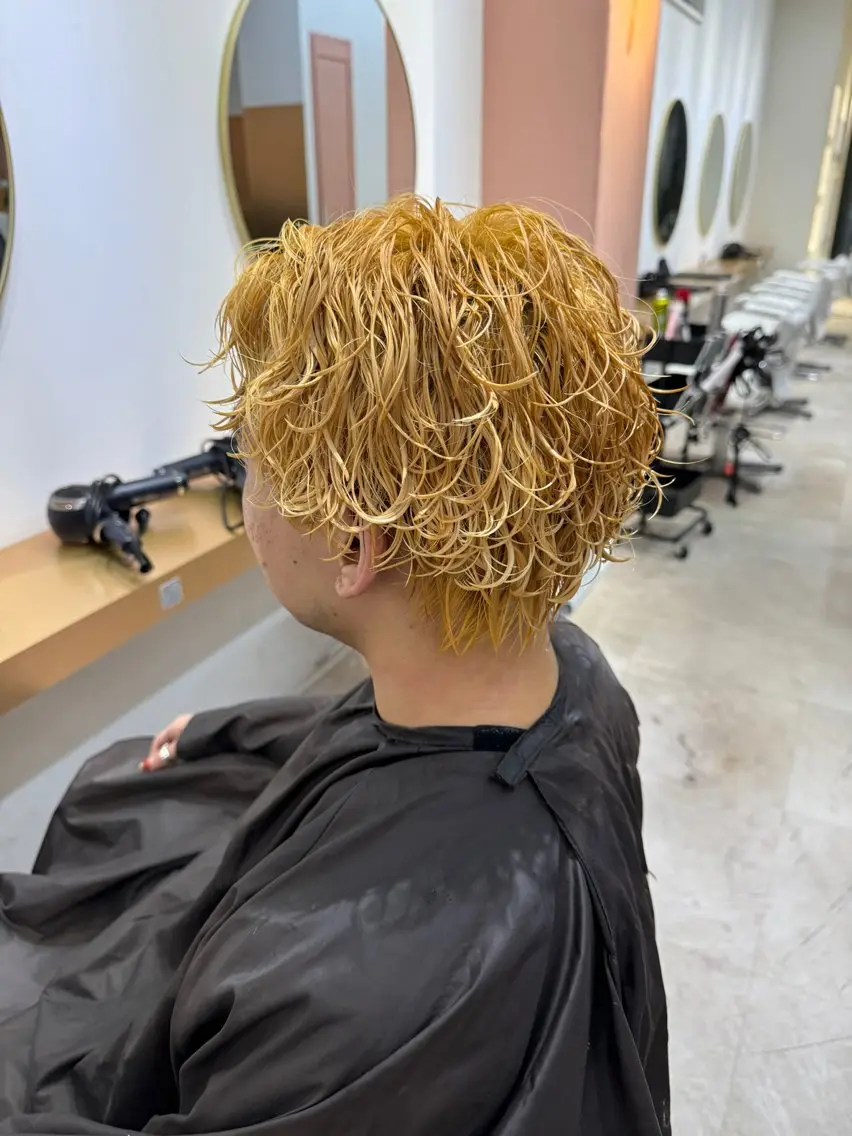 ショート カット パーマ zina天王寺/ メンズ特化のヘアスタイル