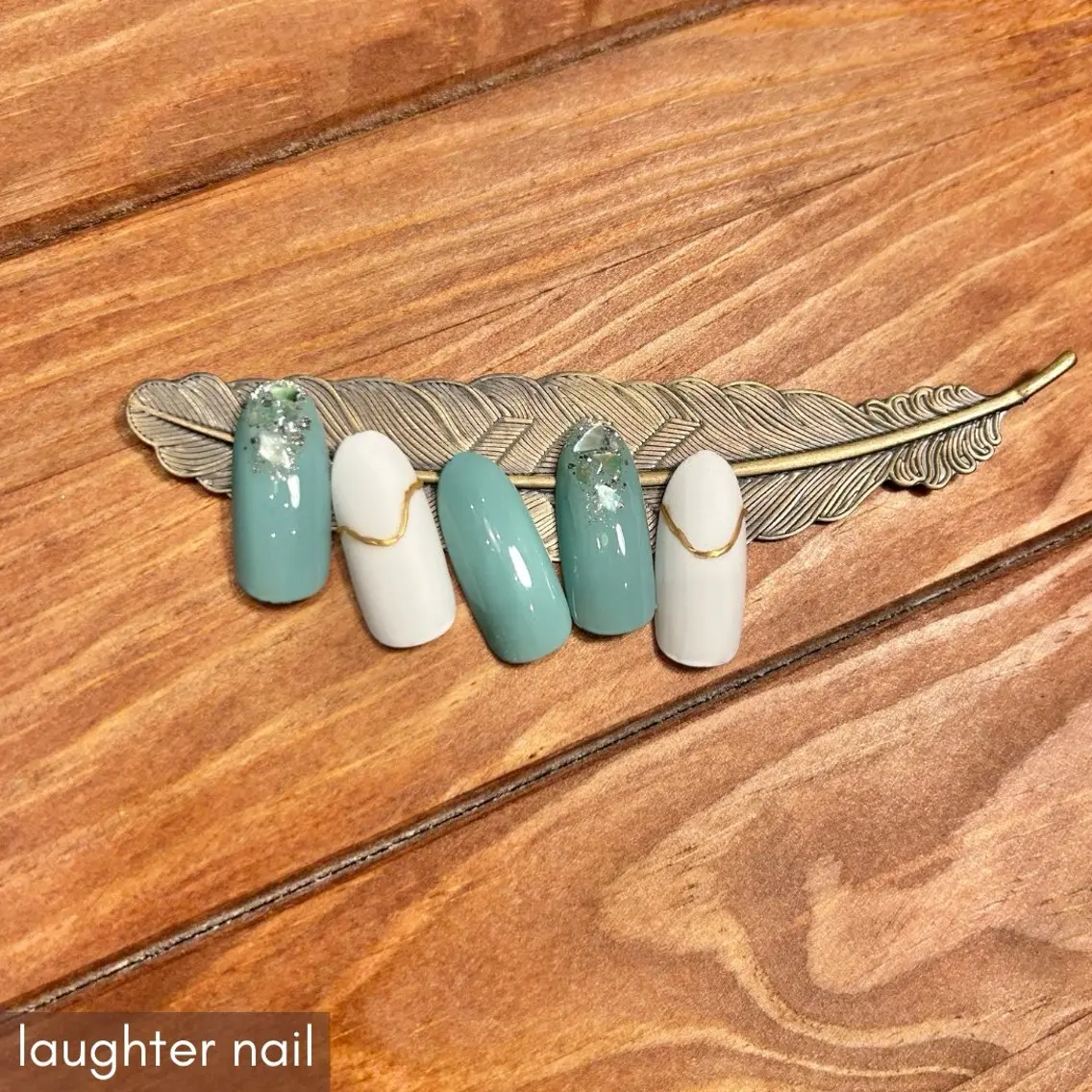 ネイル アートネイル 長さ出し ジェルネイル マットネイル 持ち込み ハンドネイル laughter nailのネイルデザイン