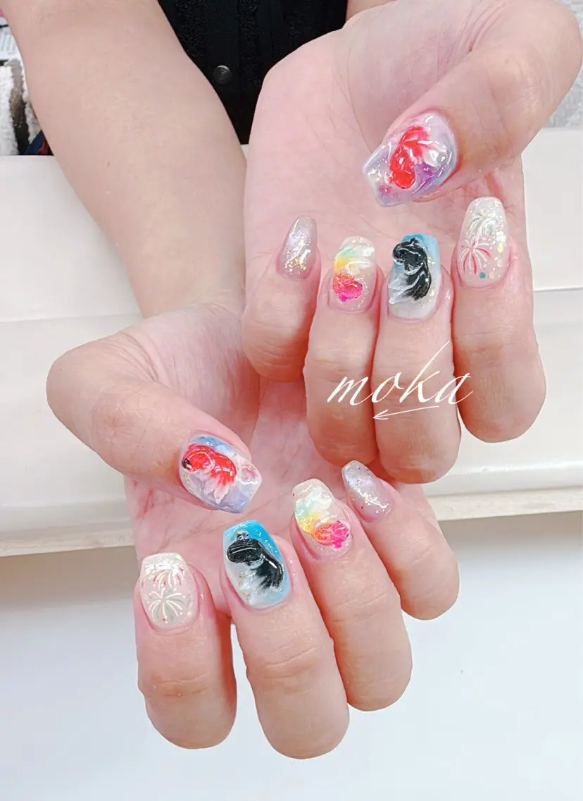 ネイル ハンドネイル ハンドケア 胡蝶蘭レディースサロ ンNailMOKAのネイルデザイン