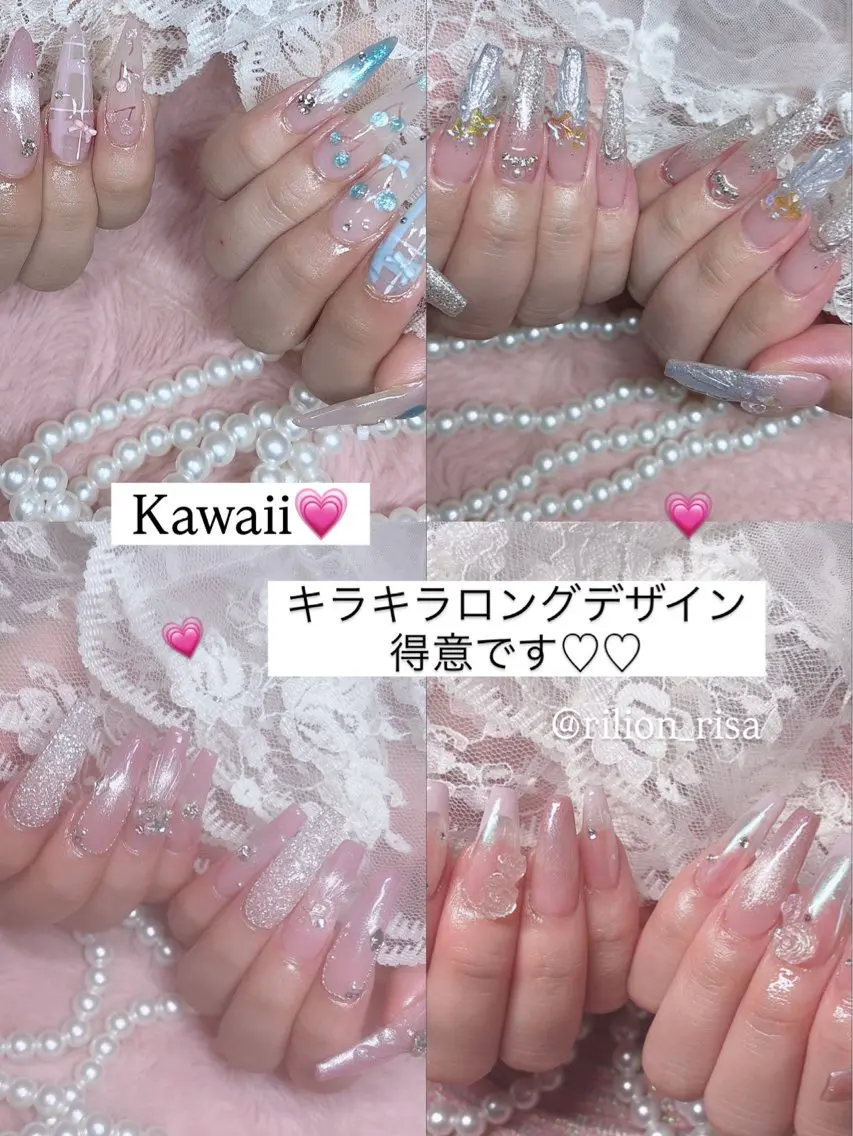 ネイル ハンドネイル RiLion💗 Risa🦋💜のネイルデザイン