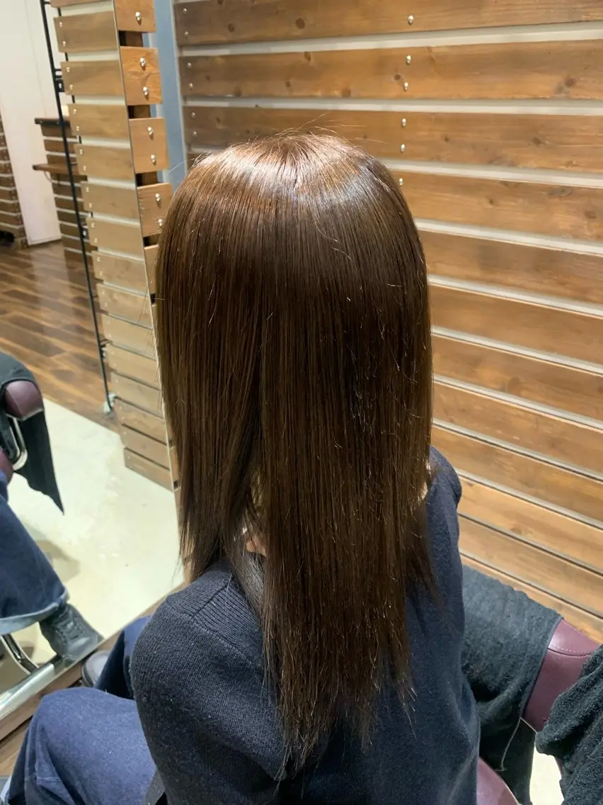 カラー ベージュカラー イルミナカラー オレンジ ヘアカラー 艶カラー 透明感カラー/叶羽のヘアスタイル