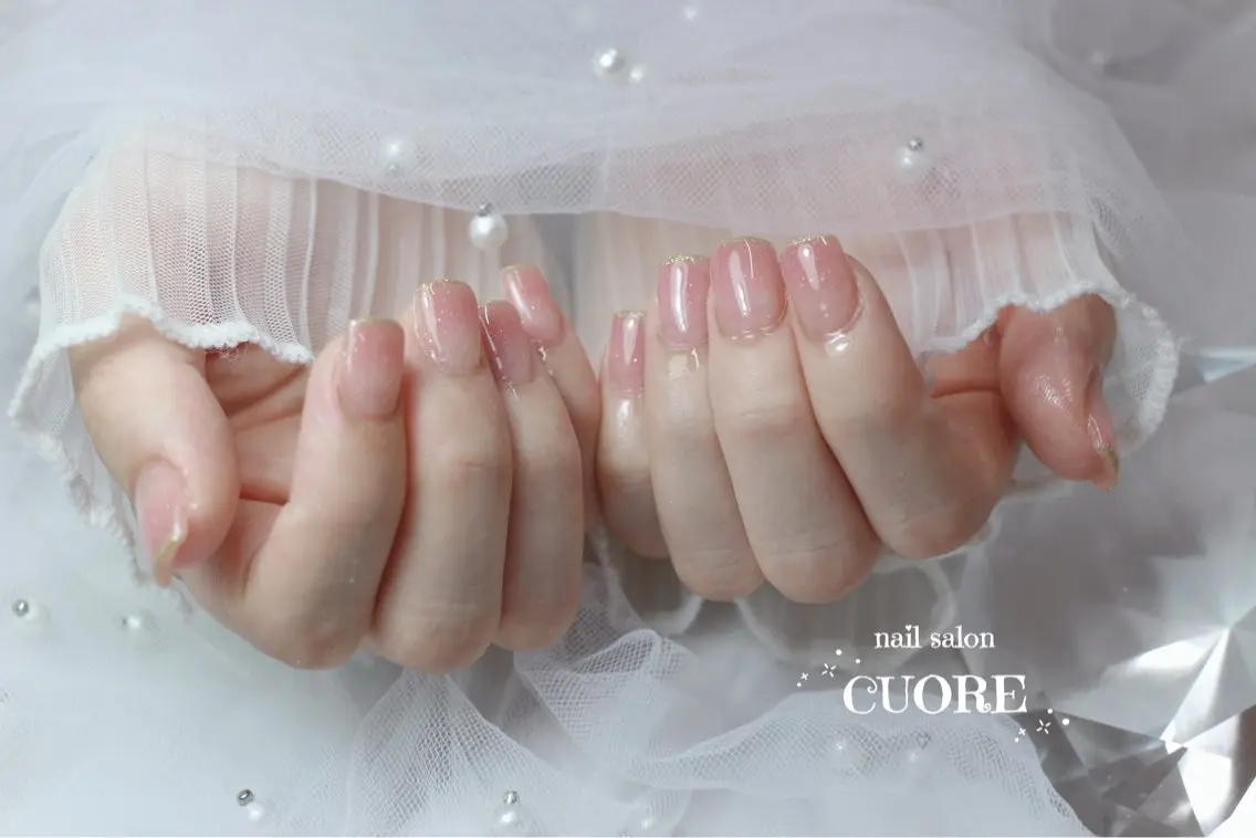 ネイル グラデーション オフィスネイル シンプルネイル ハンドネイル nail salon CUOREのネイルデザイン