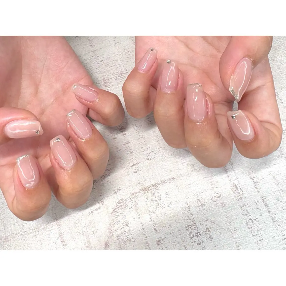 ネイル ハンドネイル 𖡼 yumenoのネイルデザイン