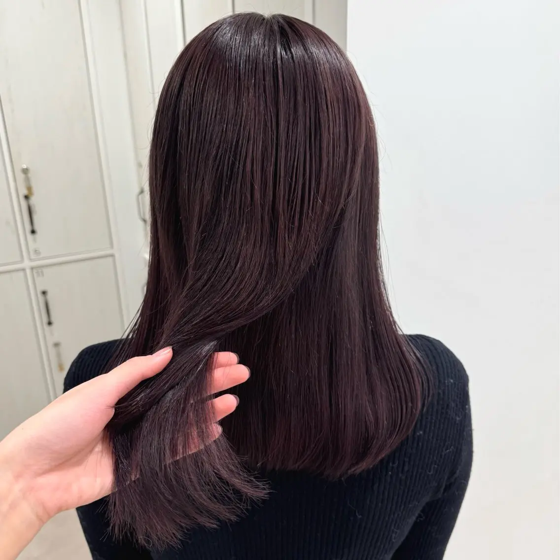 ミディアム カラー カット ヘアカラー トリートメント りな🪽カット /縮毛/透明感カラーのヘアスタイル