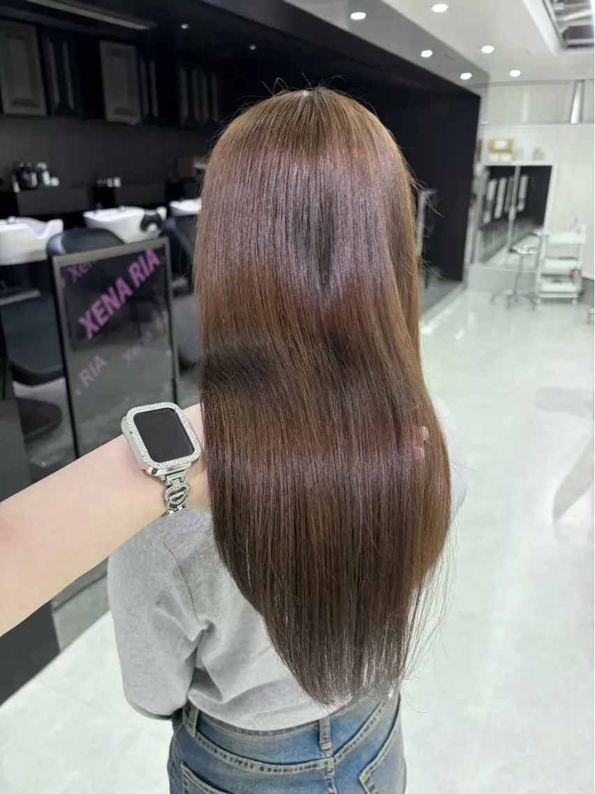ロング カラー ベージュカラー ブラウンカラー ダブルカラー ヘアカラー Ririka /透明感カラーのヘアスタイル