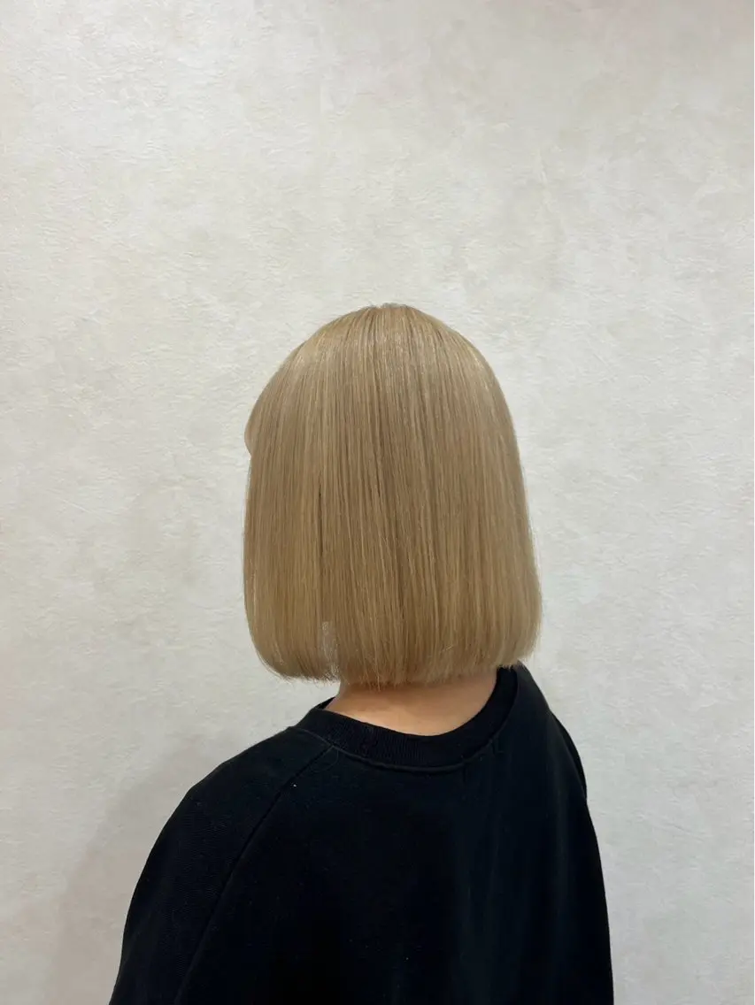 ショート カラー ヘアアレンジ 渋谷のブリーチカラー シェフ🧑‍🍳蓮のヘアスタイル