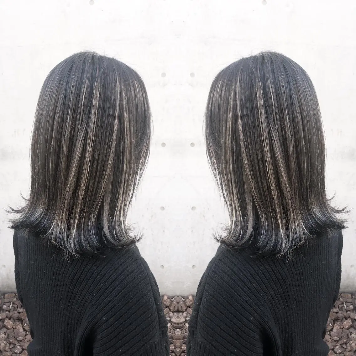 ミディアム カラー ヘアアレンジ ハイライトカラー ハイライト ミニモお気に入り数 No.1宍戸雄弥のヘアスタイル