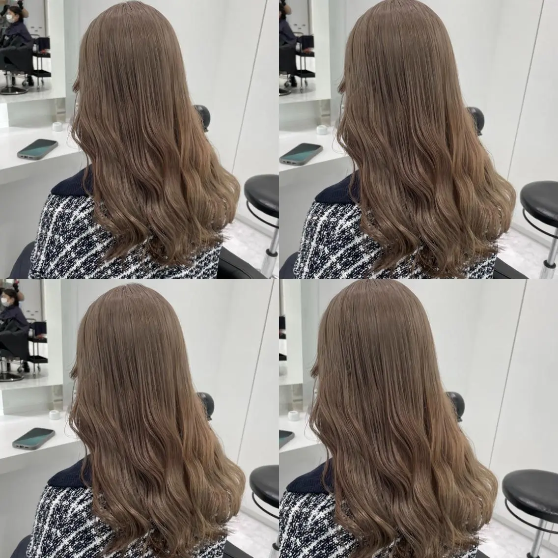 ミディアム ヘアカラー トリートメント ヘッドスパ ヘアセット 上品🤍韓国レイヤー /透明感🤍FUGAのヘアスタイル
