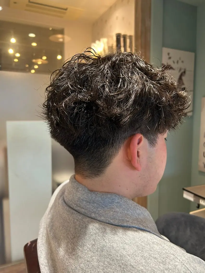 パーマ メンズ メンズパーマ 深田 幸暉のヘアスタイル