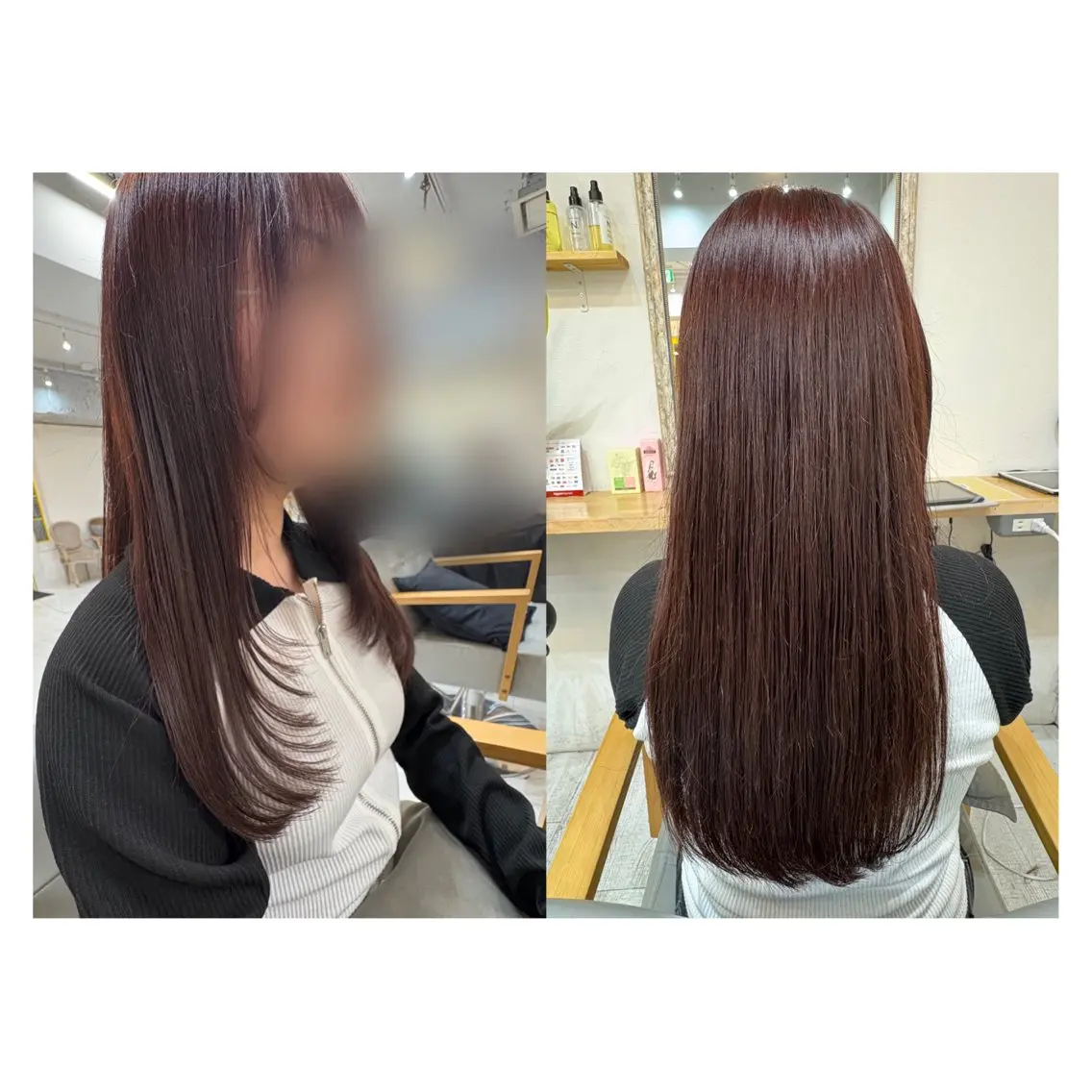 ロング カット ヘアカラー トリートメント レイヤーカット・ 縮毛矯正 星野のヘアスタイル