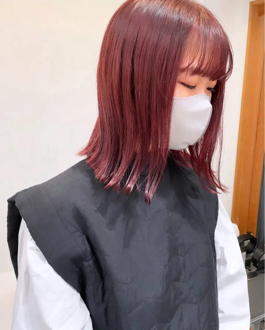 【ご来店3回目以降のお客様へ】 ✂️前髪カット✂️+ ✨カラー ✨+ ケアトリートメント(シャンプーブロー込み)の写真