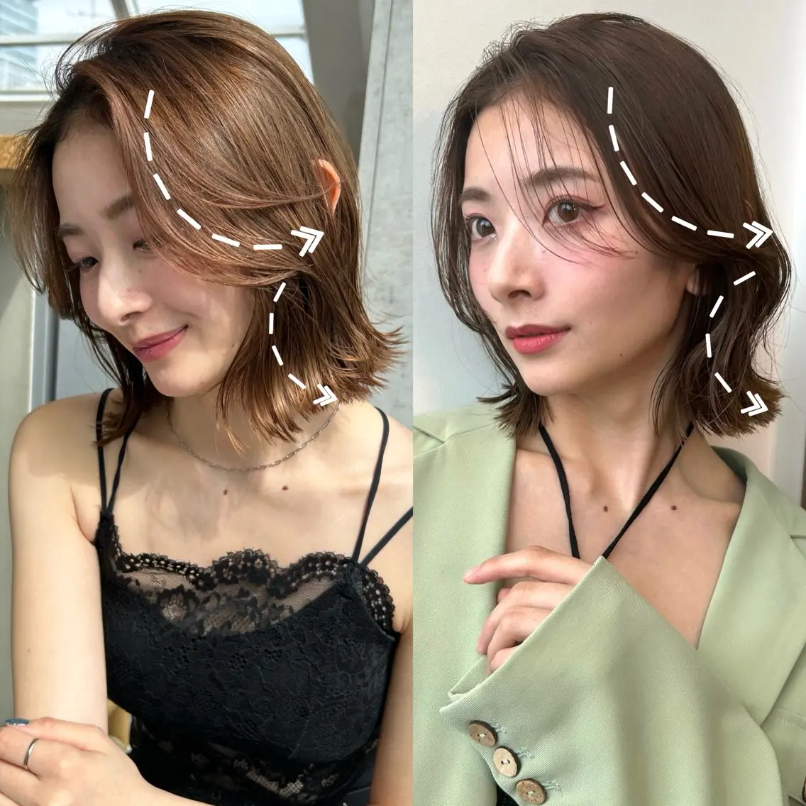 【リピーター様限定❣】透明感&発色抜群〈INOAカラー〉➕似合わせカット➕超音波⭐最高級トリートメント🫧の写真