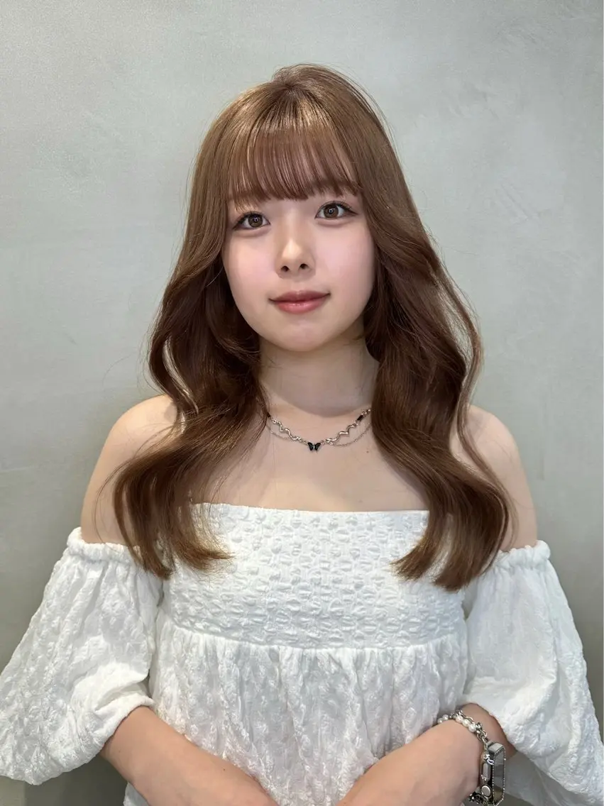 ロング カラー ヘアカラー トリートメント 縮毛矯正/IROHA 🌷るかのヘアスタイル