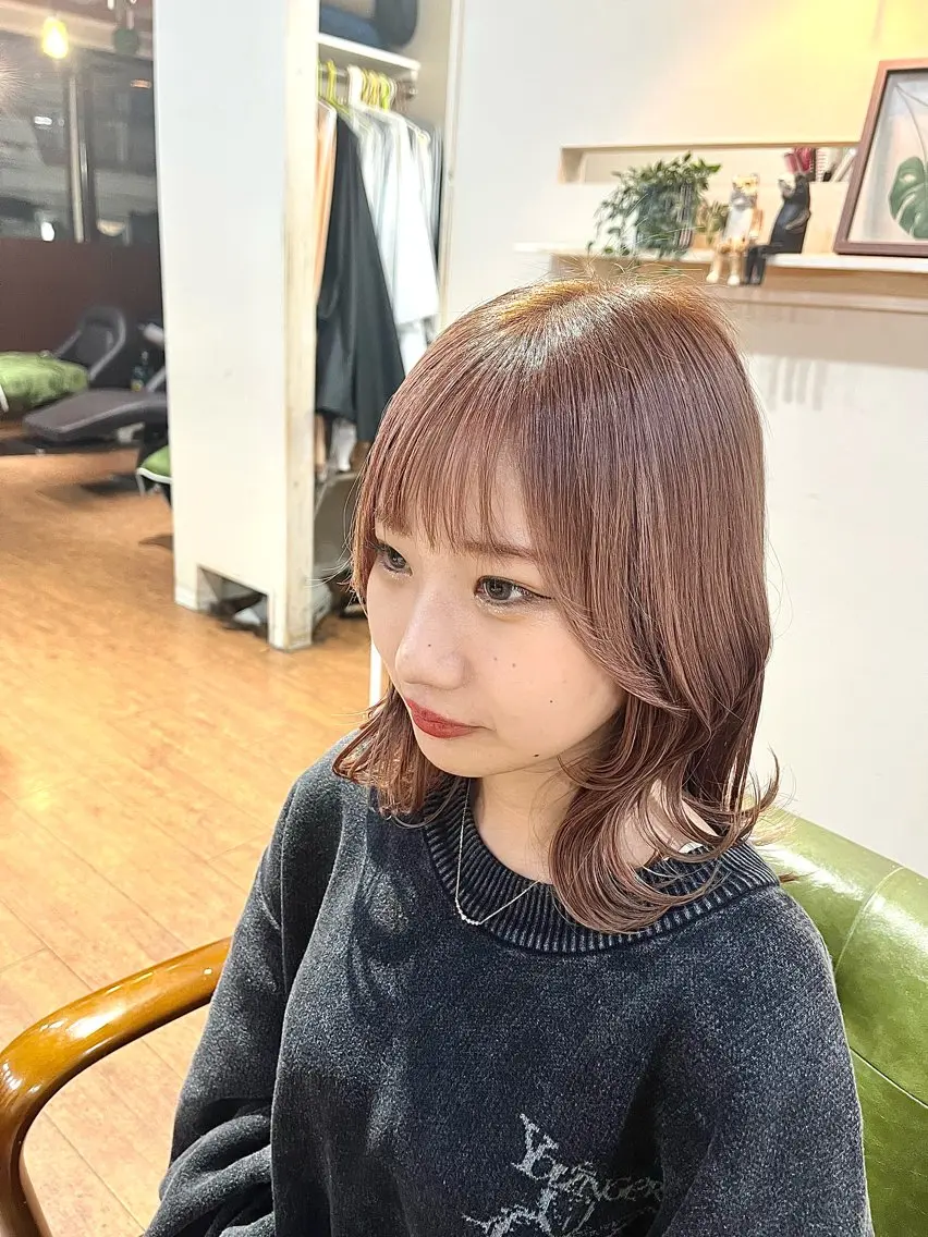 ミディアム くびれヘア カット 【韓国レイヤー】 MITSUI🇰🇷のヘアスタイル