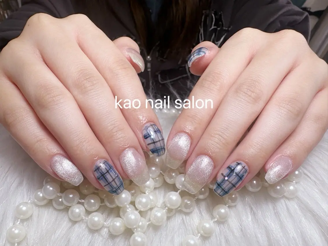 ネイル ハンドネイル kao nail マグネット/長さだしのネイルデザイン