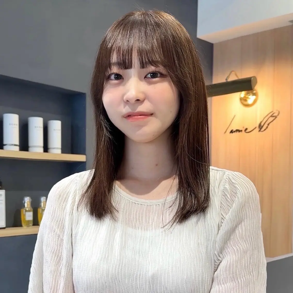 ミディアム カラー 透明感カラー ヘアカラー トリートメント 🧚🏻momo 🧚🏻【下北沢】のヘアスタイル