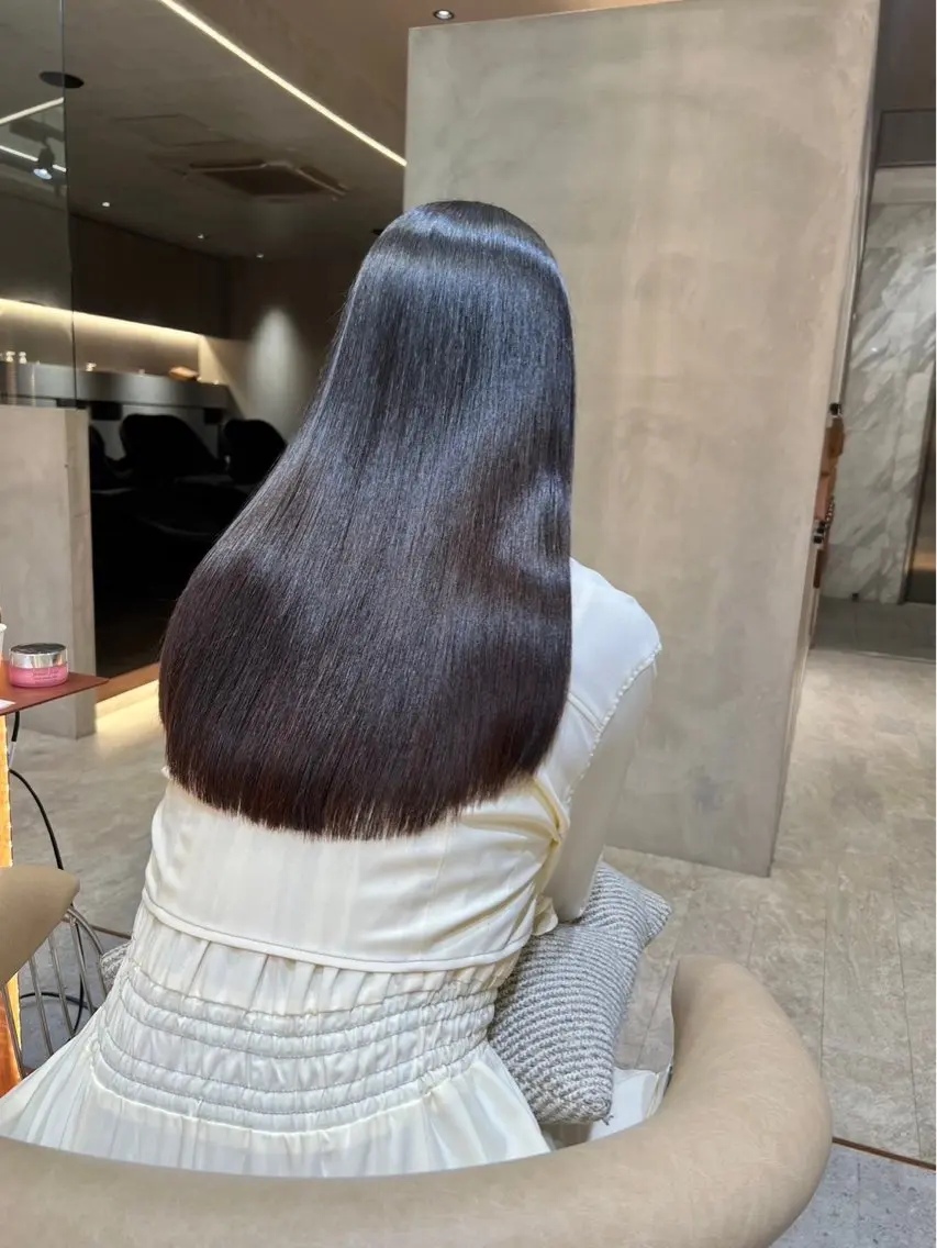 ロング カラー パーマ トリートメント 仙台I韓国レイヤー I髪質改善I伊藤拓海のヘアスタイル