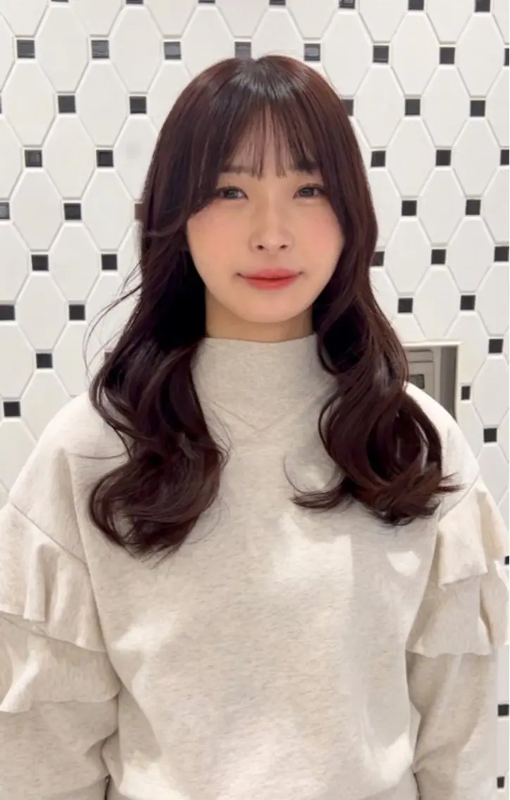 セミロング カラー ヘアアレンジ カット ヘアカラー 顔周り/透明感/銀座 🩵rinoのヘアスタイル