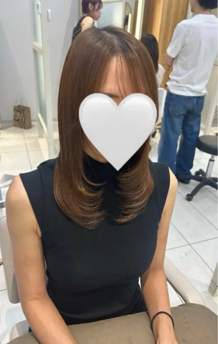ミディアム レイヤーカット /アレンジ和田茉日琉のヘアスタイル