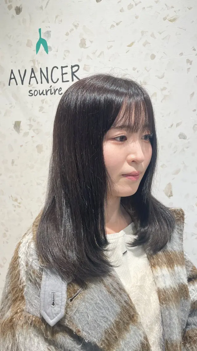 【ワンカールで可愛い】顔周りレイヤーカットモデルの写真