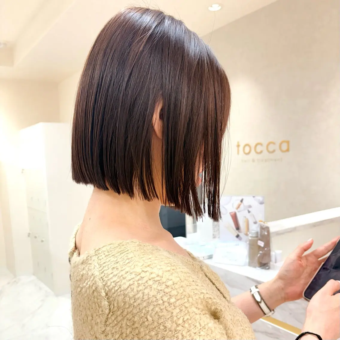 ショート カラー カット ヘアカラー トリートメント 🍒透明感カラー/ セット/SAKURAのヘアスタイル