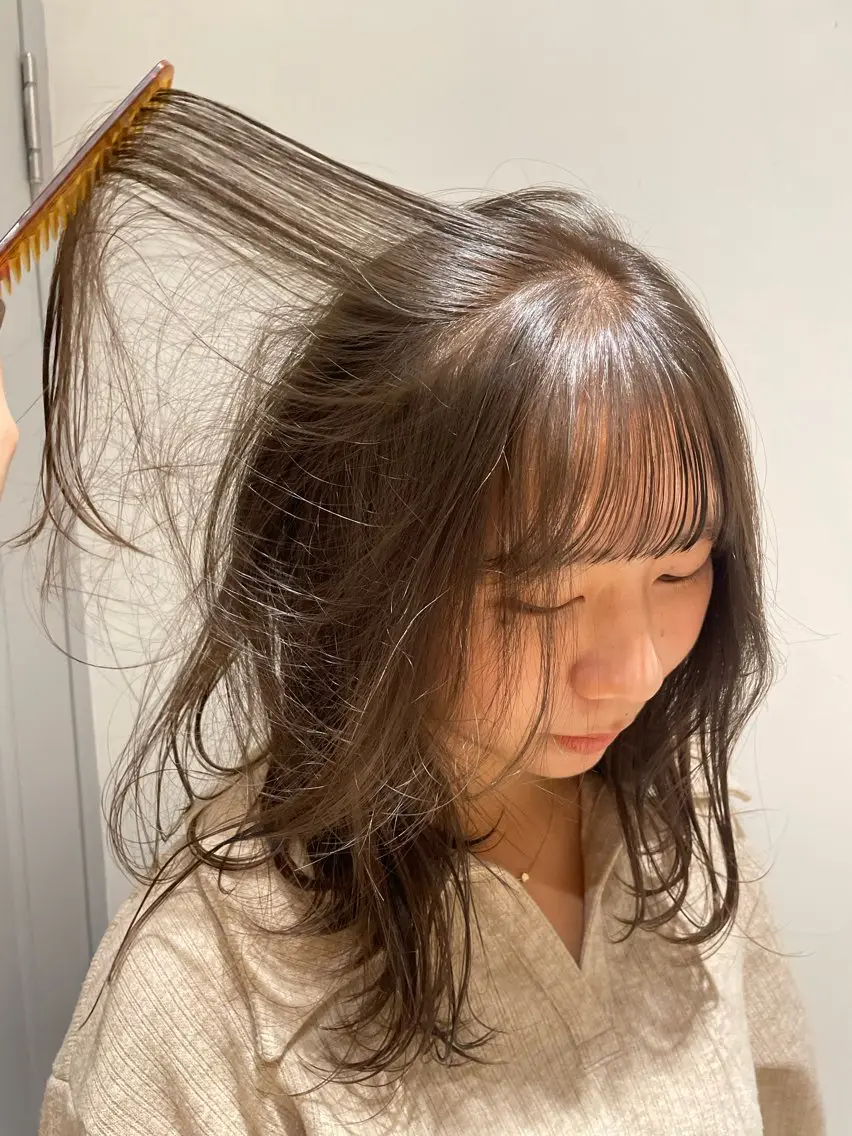 ミディアム 盛れる透明感カラー・ momokaのヘアスタイル