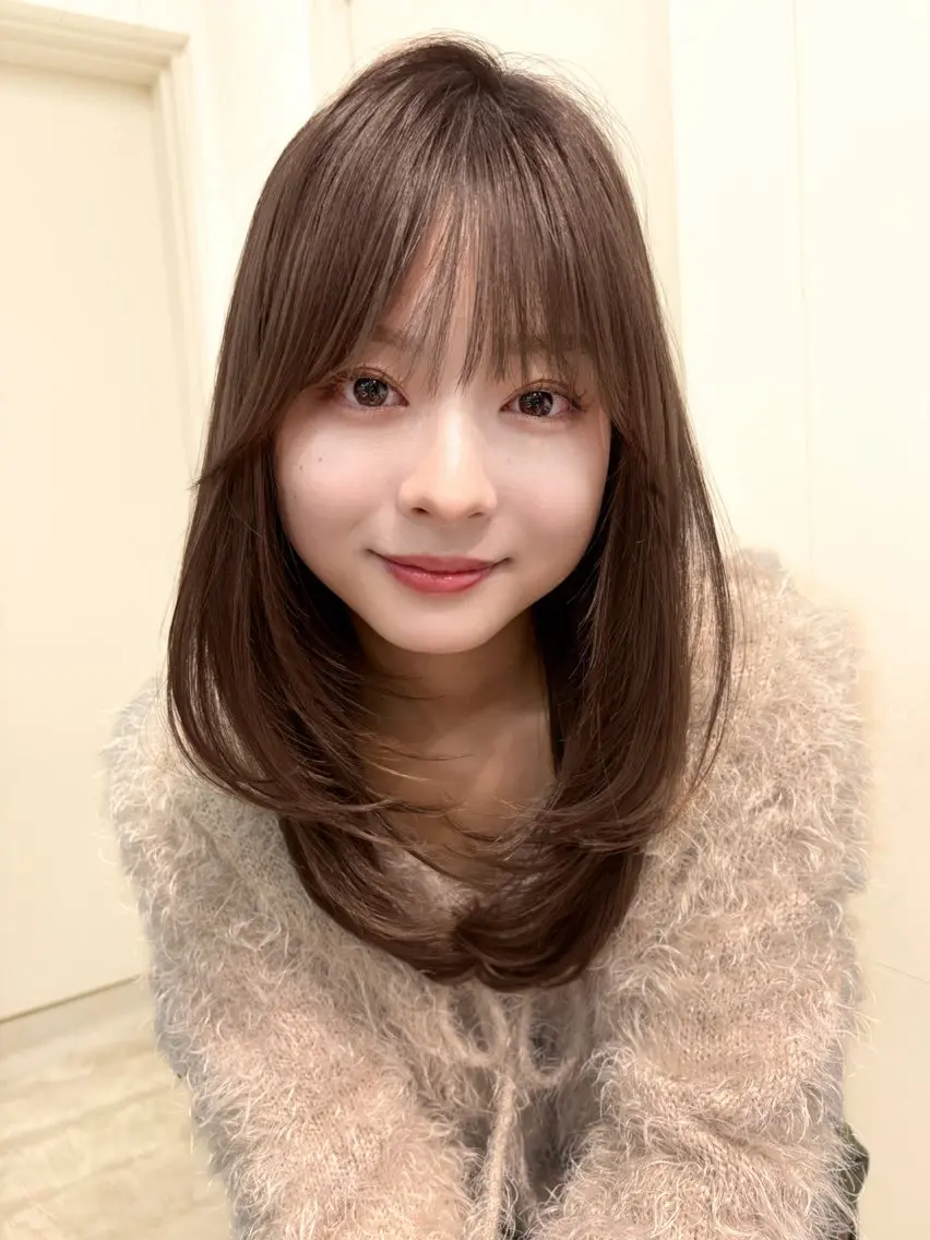 ロング レイヤーカット 🤍yura🤍池袋 レイヤー似合わせのヘアスタイル
