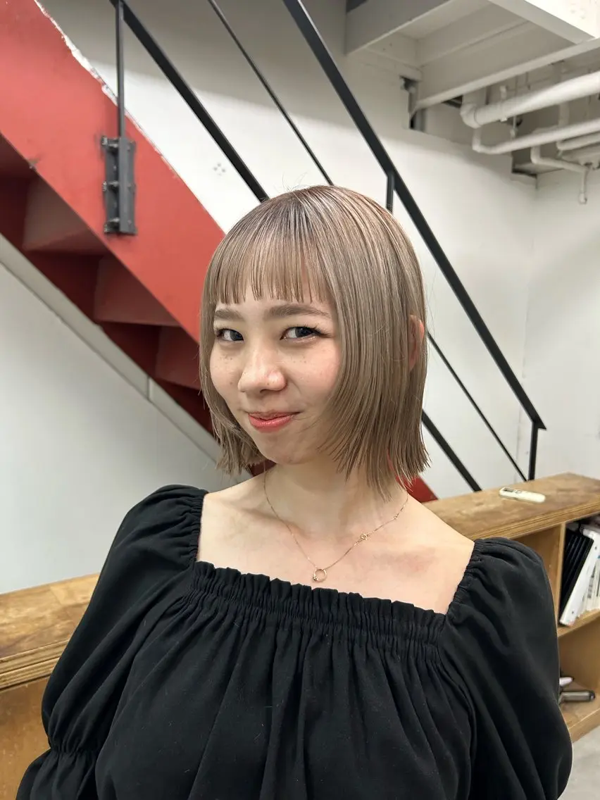 【透明感カラー】¥12,100→¥7,260ブロー込みの写真