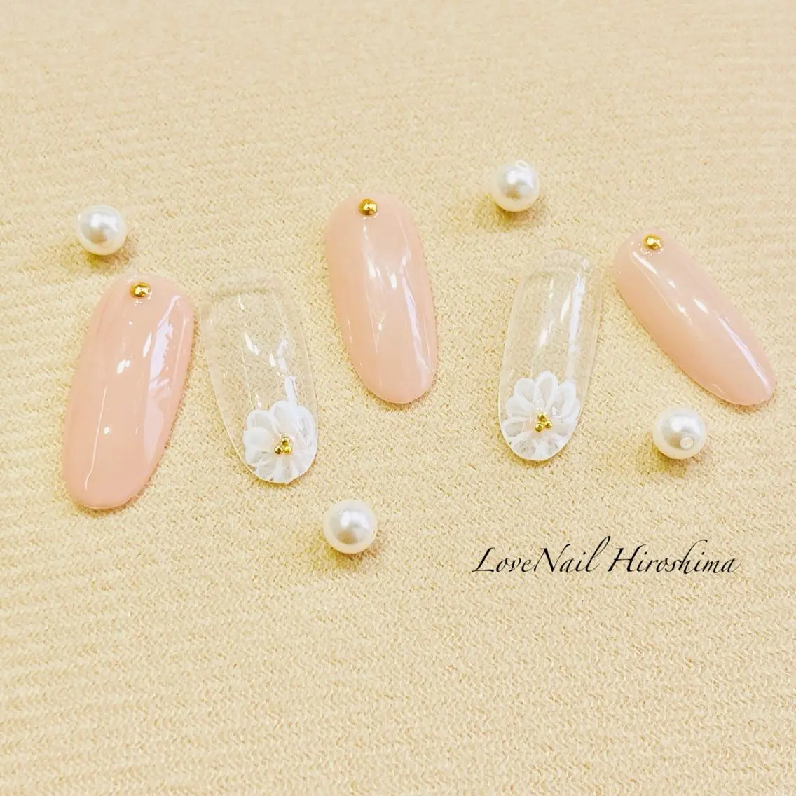 ネイル フラワーネイル LoveNail HIROSHIMAのネイルデザイン