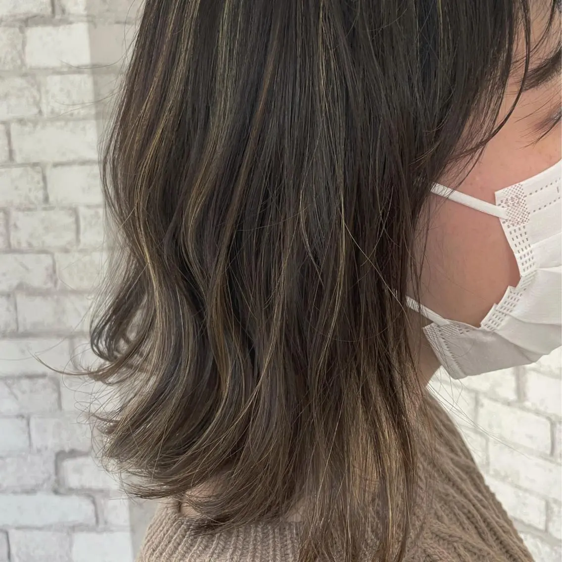 ミディアム カラー ヘアカラー 低ダメージ特化🌱 佐野優斗のヘアスタイル