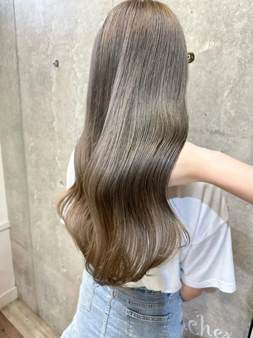 ロング カラー 櫻坂ヘアメ美容師 すず花🌸のヘアスタイル