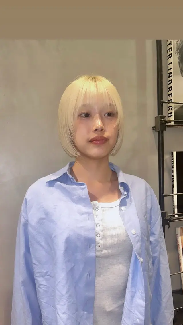 ミディアム カラー カット ヘアカラー トリートメント タナカ カナ🫧のヘアスタイル