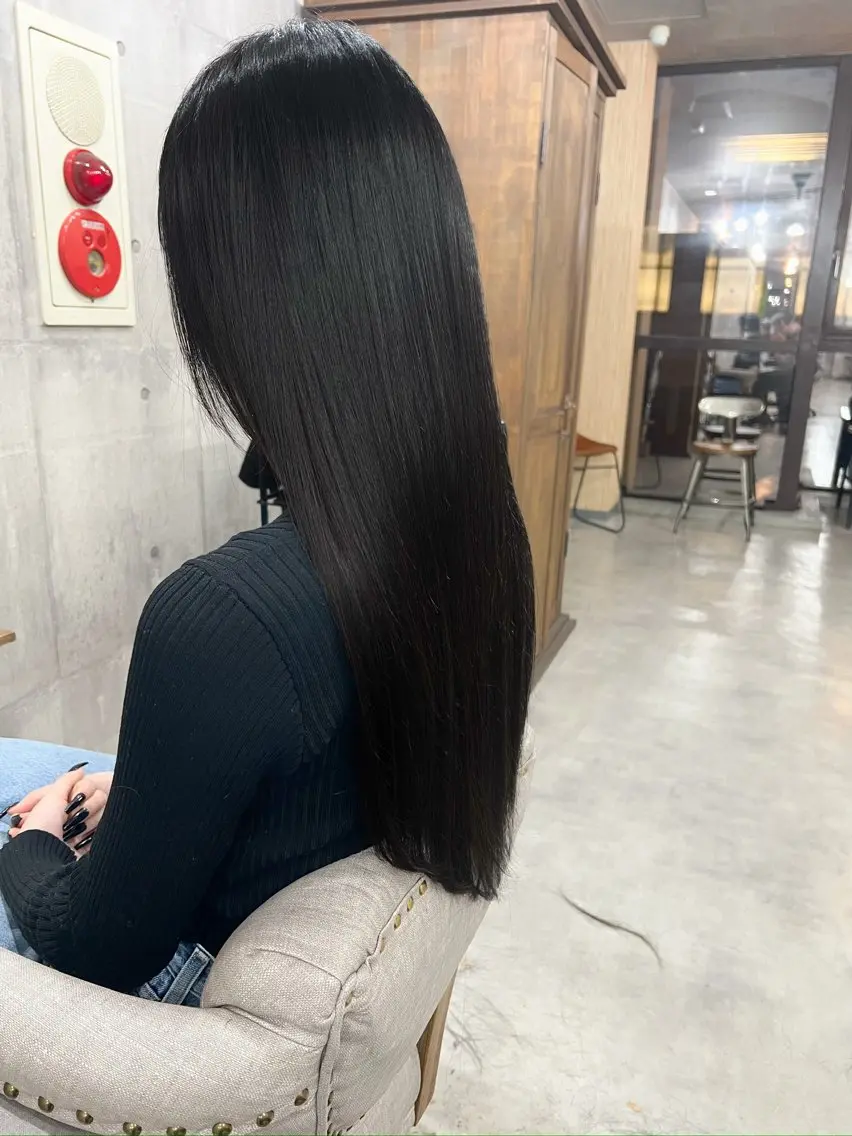 セミロング カラー ヘアカラー トリートメント レイヤー/髪質改善 /山永圭介のヘアスタイル