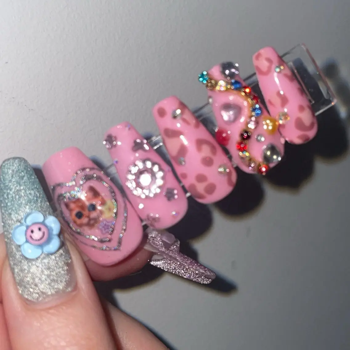 ネイル ラメ(グリッター) RICO Nail パーツつけ放題🌈のネイルデザイン