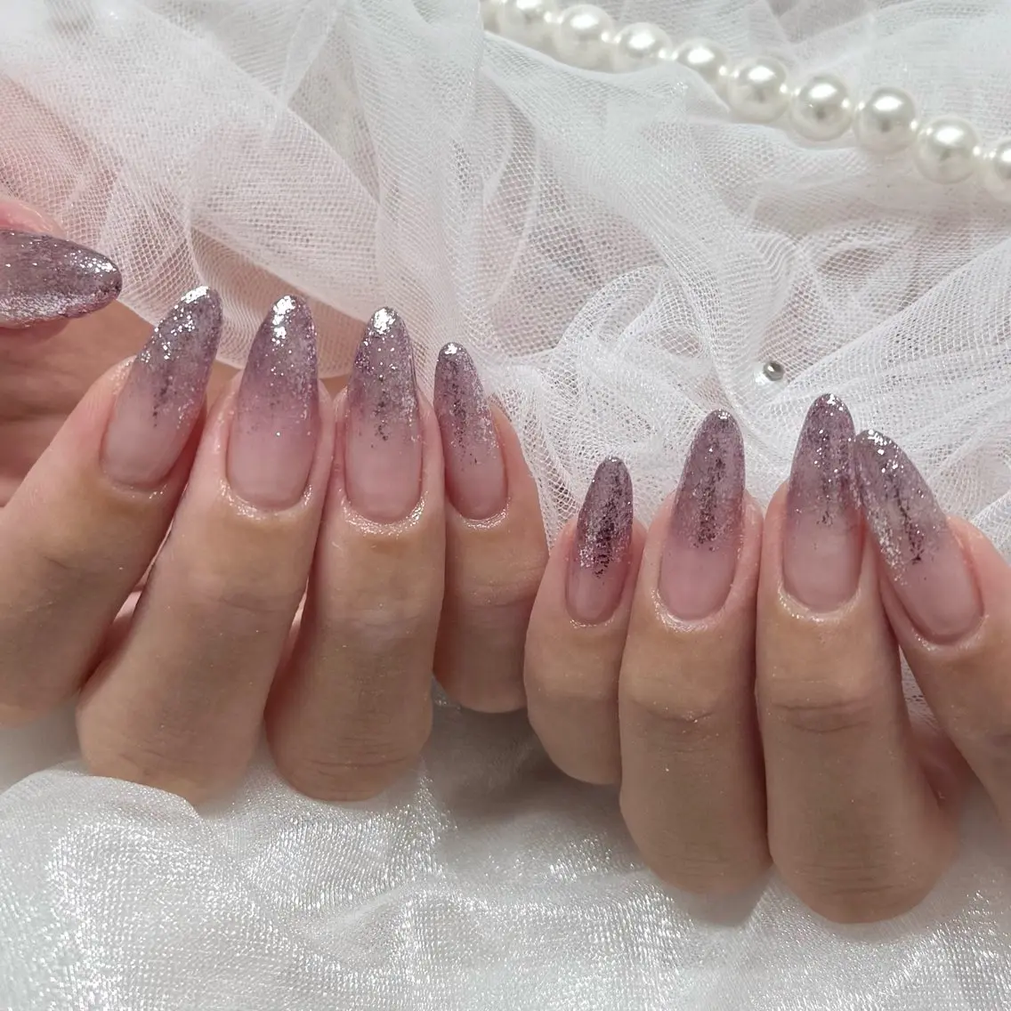 ネイル ラメ(グリッター) ラメグラデーション Nailsalon MeMe YUMIのネイルデザイン