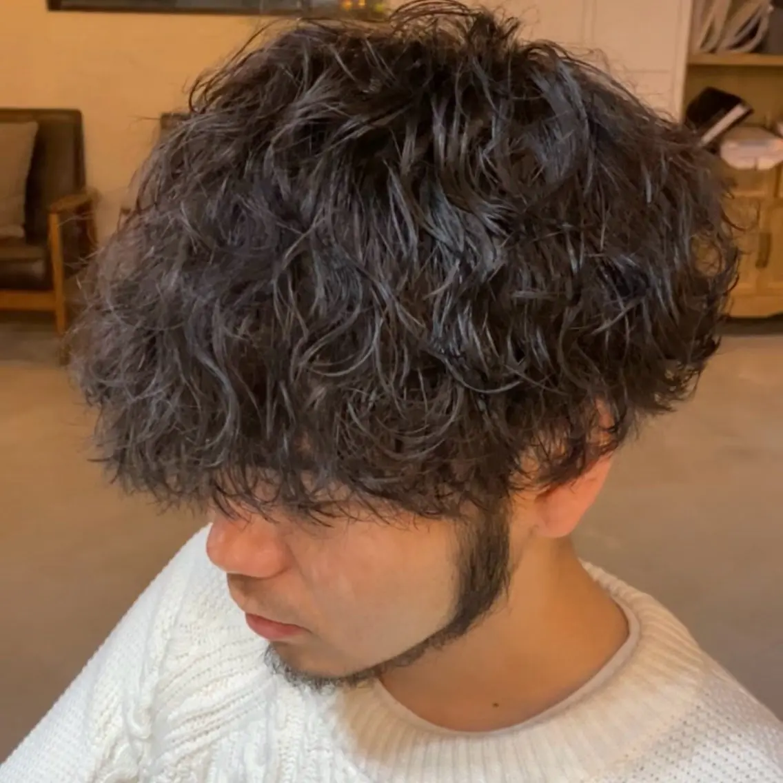 メンズカット+波巻きスパイラル¥11500(#波巻きパーマ#町田メンズパーマ#町田美容室)の写真